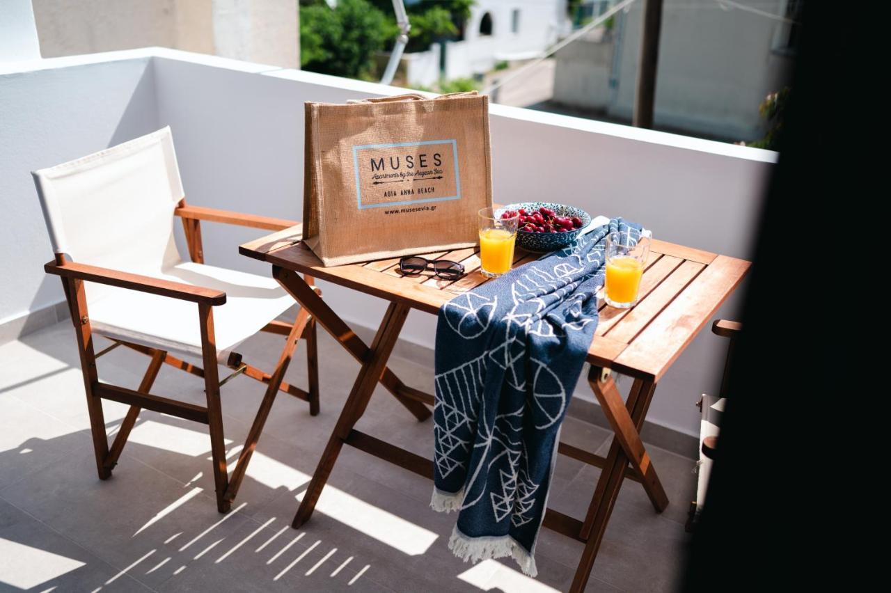 Muses Apartments Agia Anna  Bagian luar foto